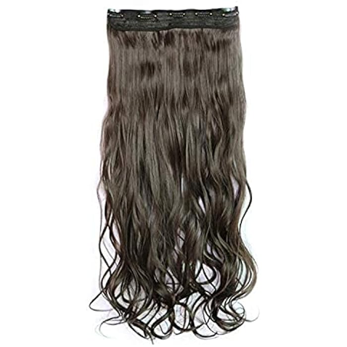 DILLARDS Dark Brown Hair Extension Women's Long Wave Curly Charming Fashion Seamless All Match Hair Accessory - Image 2